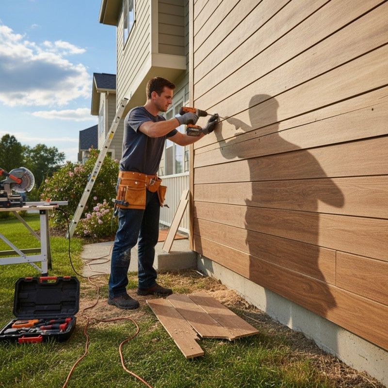 Hardwood Siding Installation